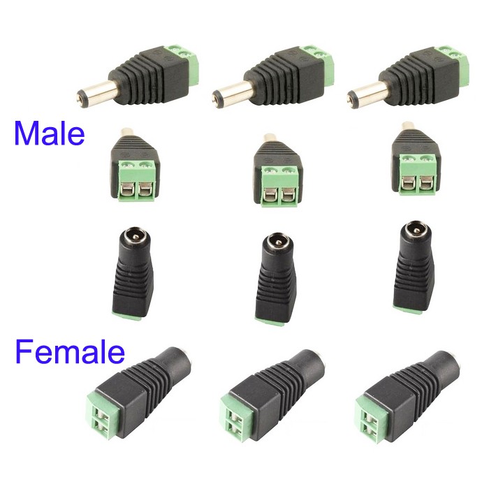 3 Pcs Adapter Power Plug Connector for LED Strip Light | Shopee Philippines