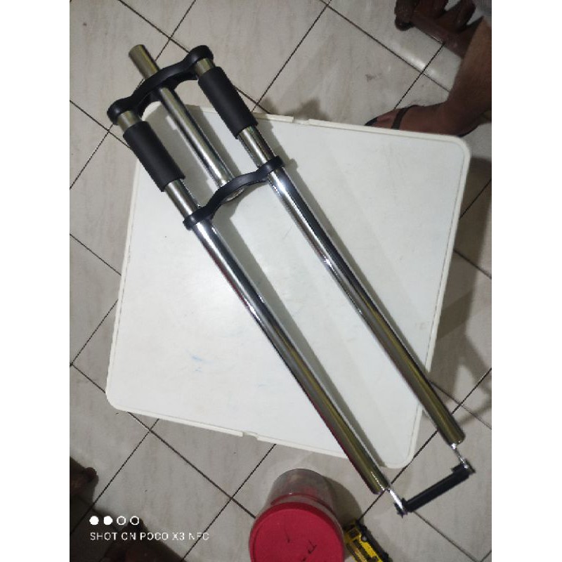 26" dual crown alloy, rigid fixed fork oversize os disc brake ready