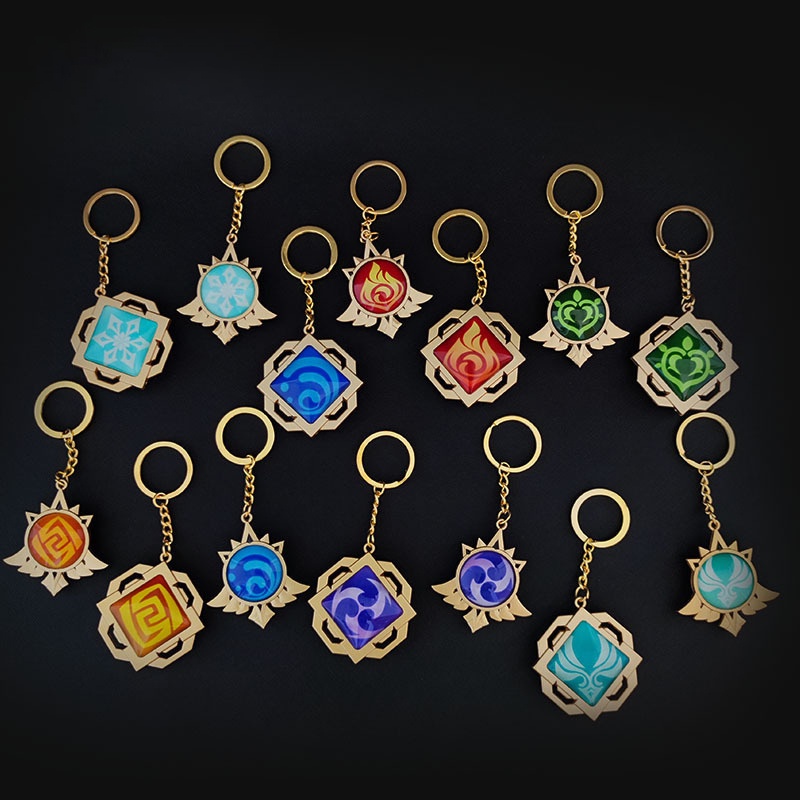 ITopCat 3PCS Genshin Keychain Toy Impact Snezhnaya Vision