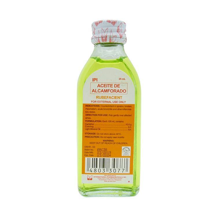 IPI Aceite Alcamporado 25 ml Solution | Shopee Philippines