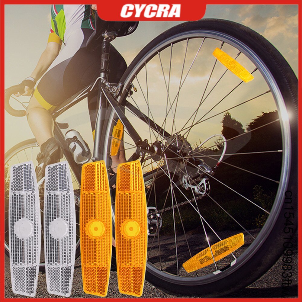 Bike Spoke Reflector Fishshaped Wheel Steel Rim Reflectors Bicycle
