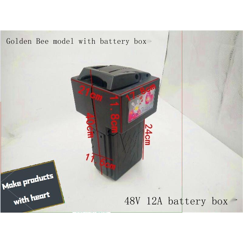 Golden bee model with battery box electric car battery box 48v12AH