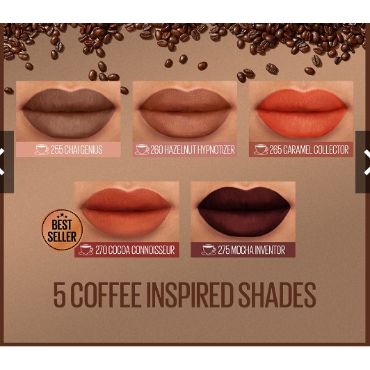 MAYBELLINE SUPERSTAY MATTE INK COFFEE EDITION