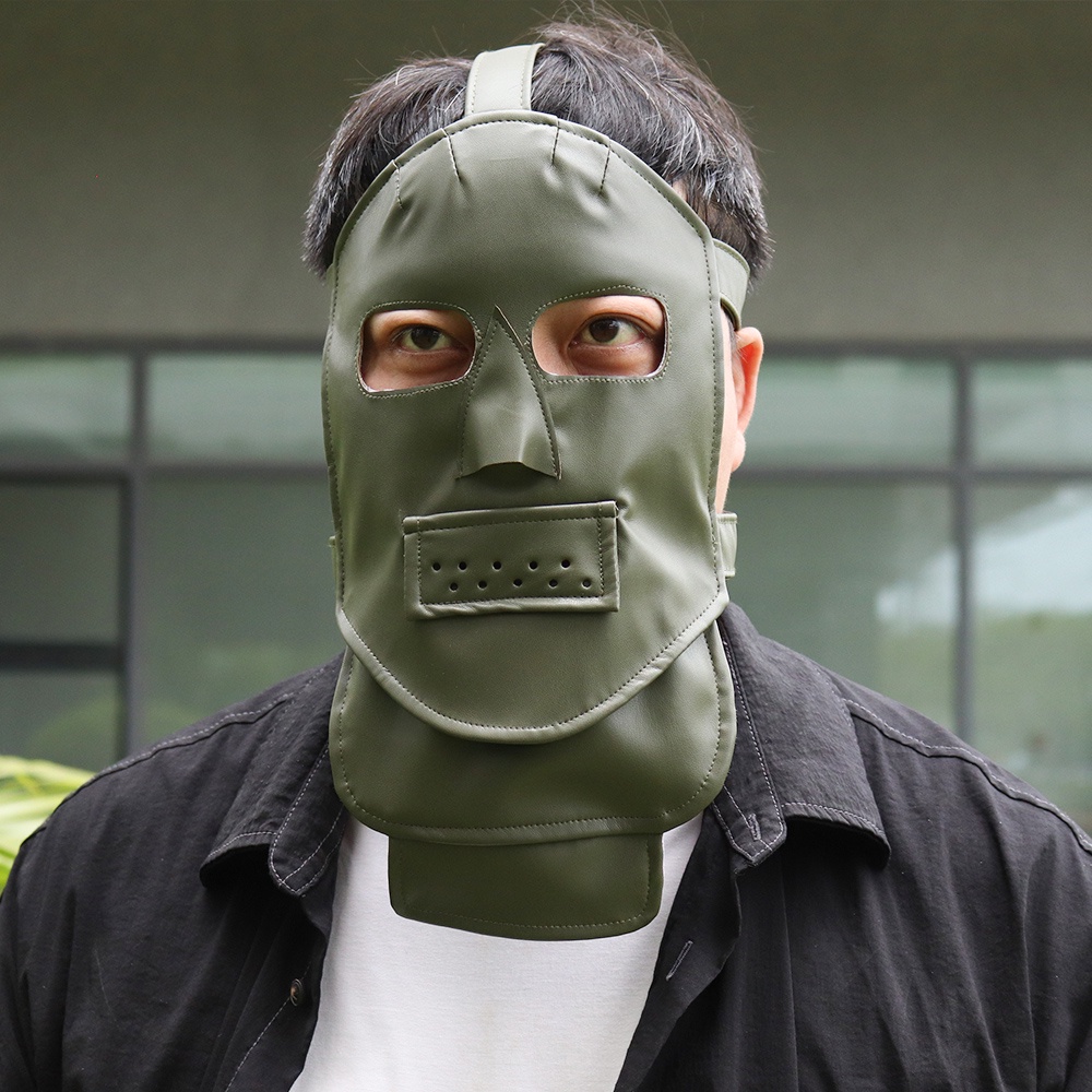 Bulex The Riddler Mask Cosplay Elastic Leather Full Face Masks Helmet