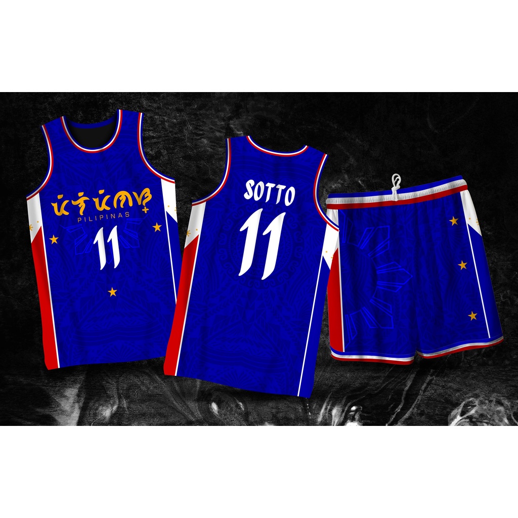 Gilas Pilipinas Kai Sotto #11 Jersey & Shorts | Alibata Gilas Pilipinas ...