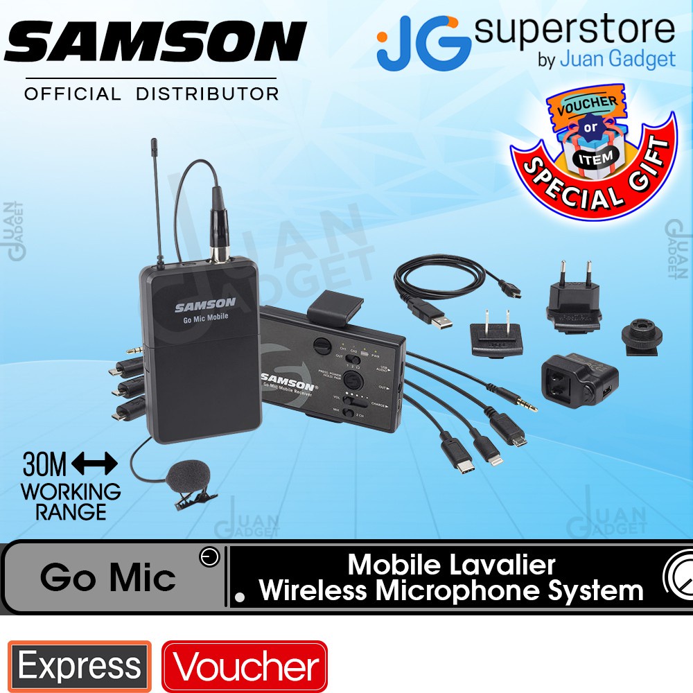 Samson Go Mic Mobile Lavalier Wireless System with LM8 Omnidirectional