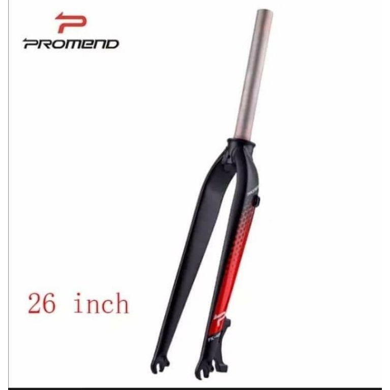 PROMEND mtb rigid front fork, for size 26, 27. & 29er/fk406, fk408