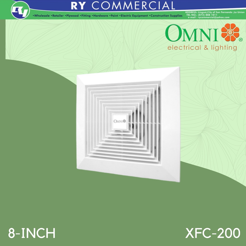 OMNI XFC200 CEILING MOUNTED EXHAUST FAN 8 INCH Shopee Philippines