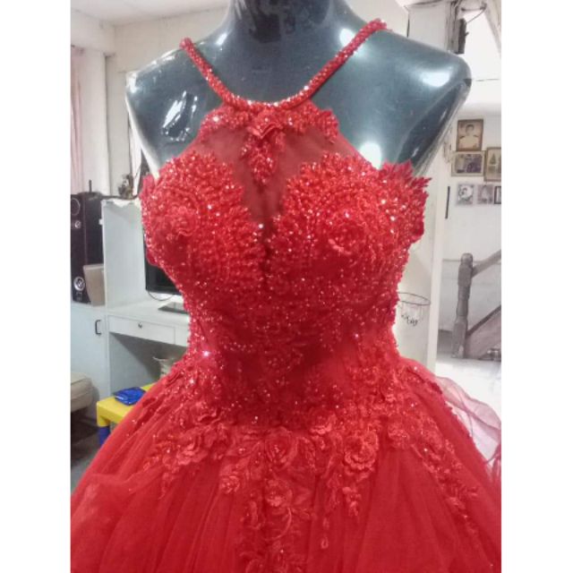 Gown for clearance debut red