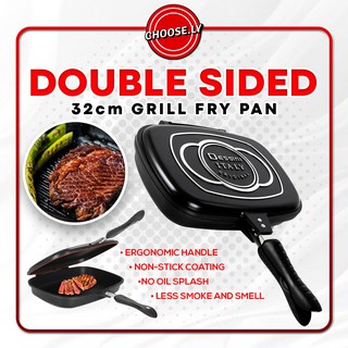 Double Grill Frying Pan, Double Sided Pan, Baking Tray