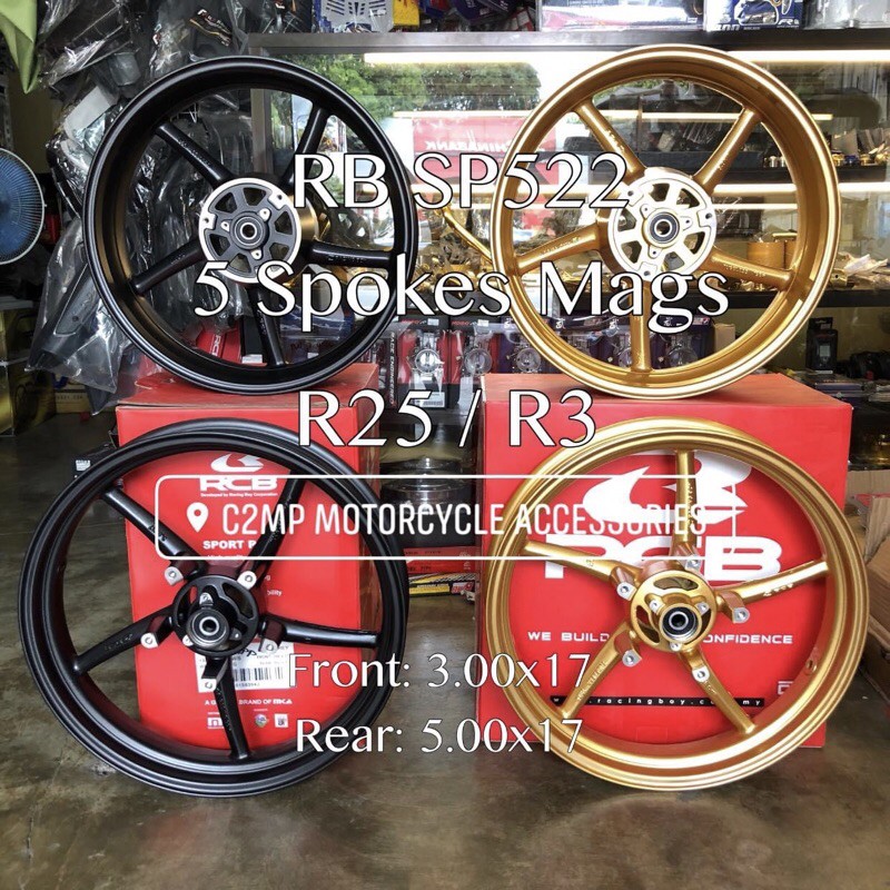 RCB 5 Spokes Mags Yamaha R25 and R3 | Shopee Philippines