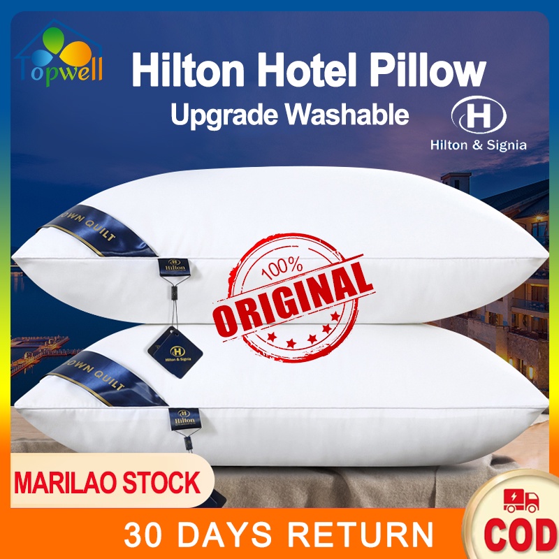 Pillow Authentic Premium Hilton Hotel Pillow 1200g fiber pillow high