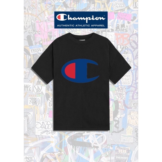 Big champion logo outlet t shirt