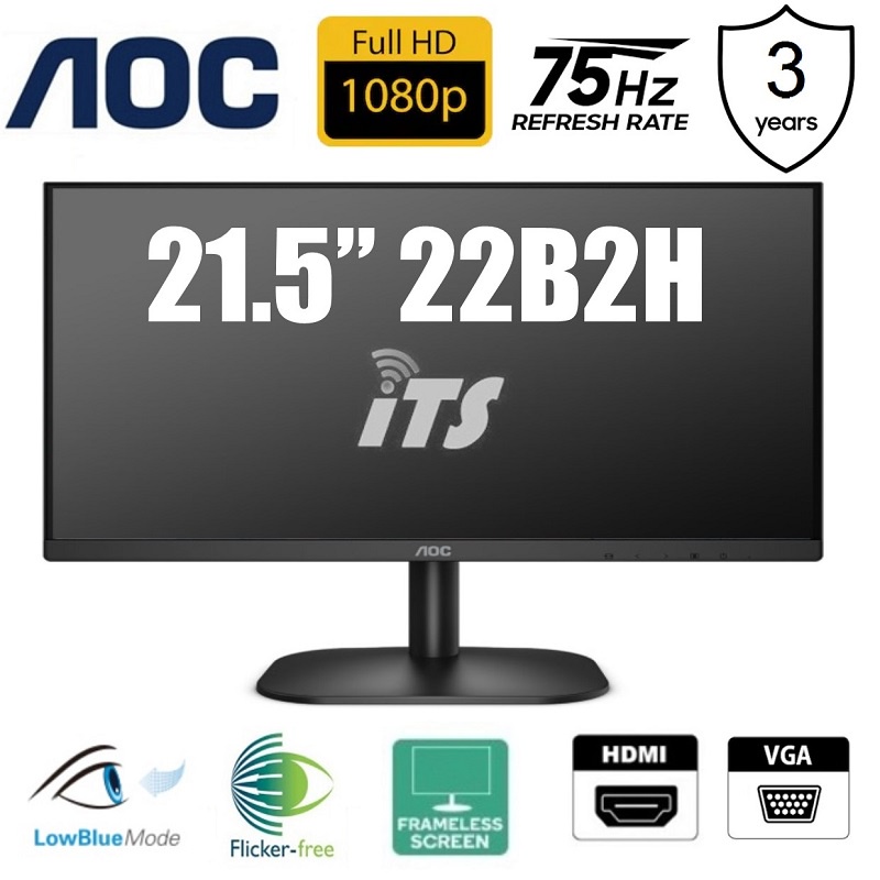 Aoc B H B Hn Hz Va Ultra Slim Fhd Monitor Hdmi Vga Shopee Philippines