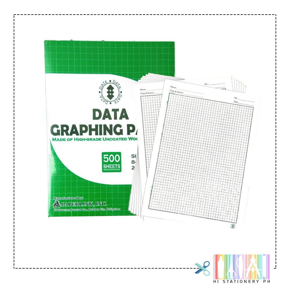 DATA Graphing Paper - 500 sheets / Short / Letter | Shopee Philippines