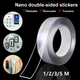 1/2/3/5M Nano Tape Double Sided Tape Transparent Reusable