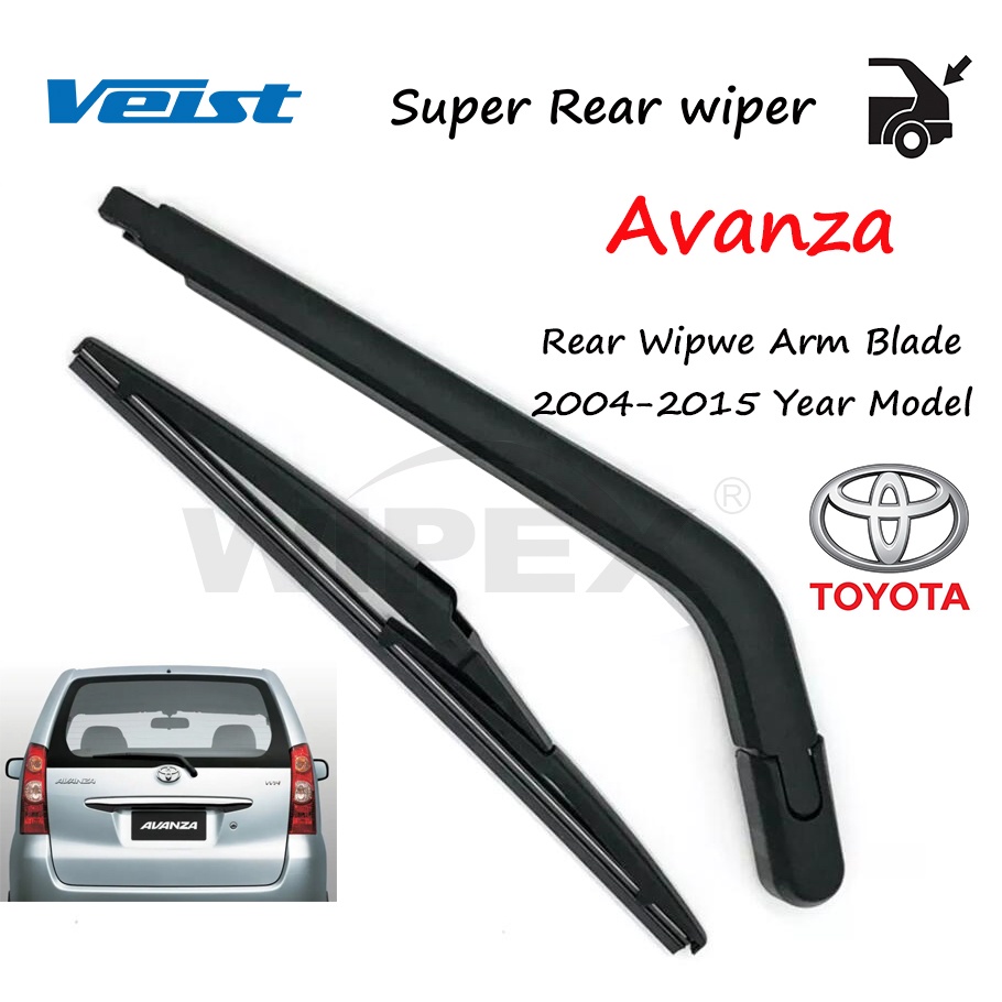 For Toyota AVANZA Rear Wiper arm Blade for 20042015 year Model AVANZA