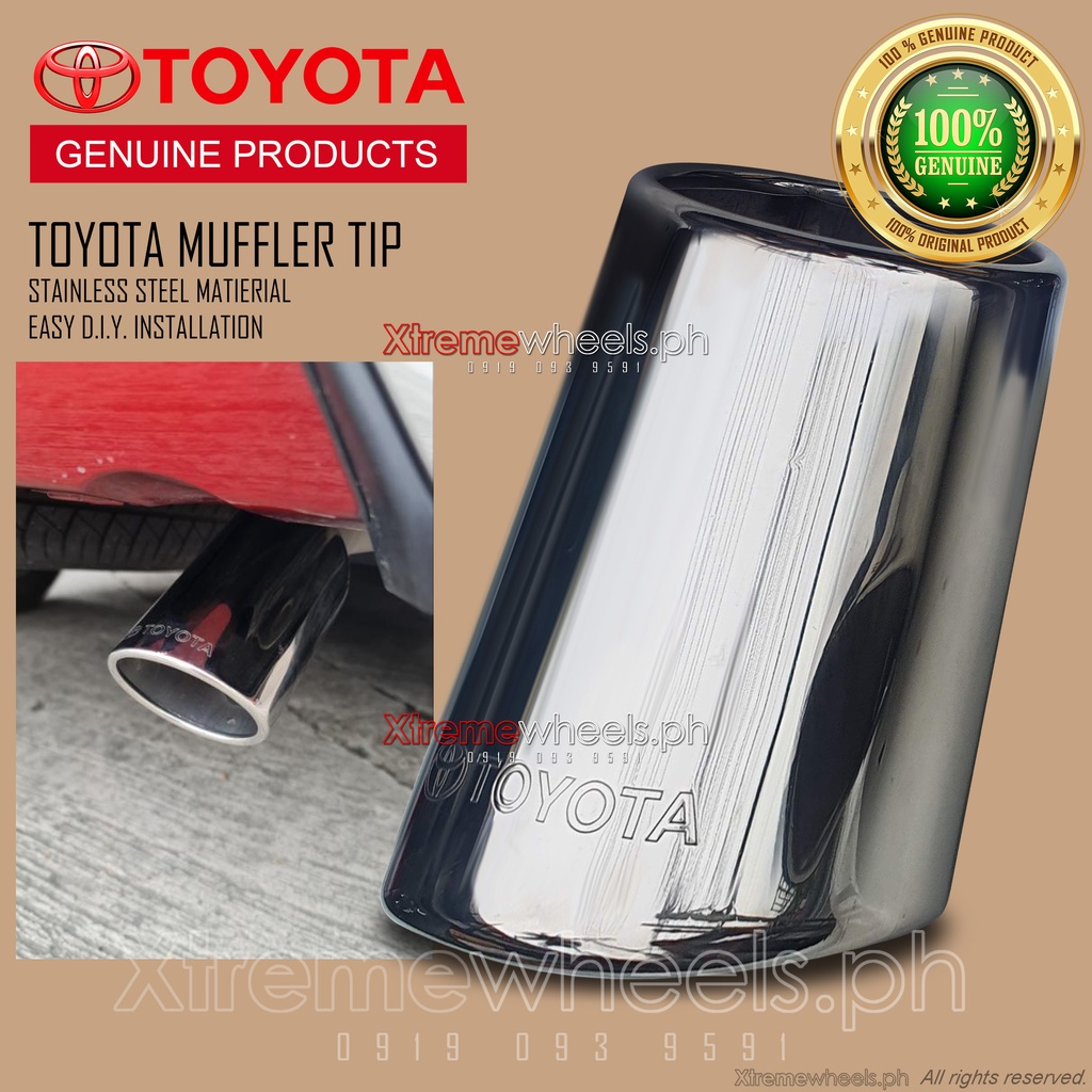 Toyota Fortuner / Innova 20052025 Original Toyota Parts Muffler Tip