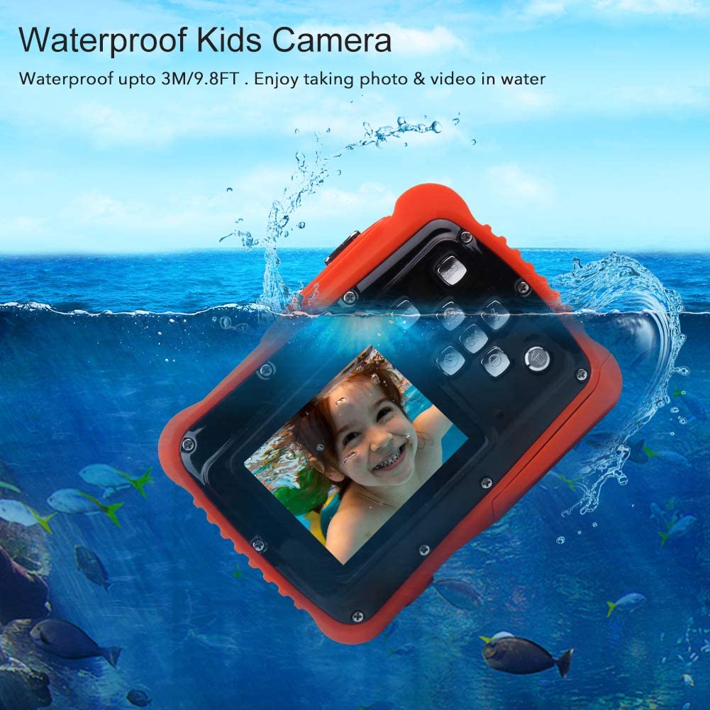 Manila Waterproof Mini Kid Camera High Definition 12MP HD 3M Underwater