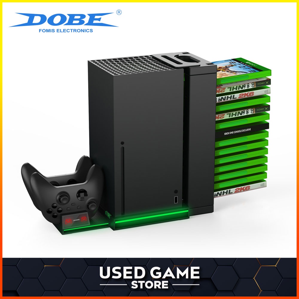 Dobe Multifunctional Cooling Stand Dual Controller Charging Dock Station Game Card Storage Rack