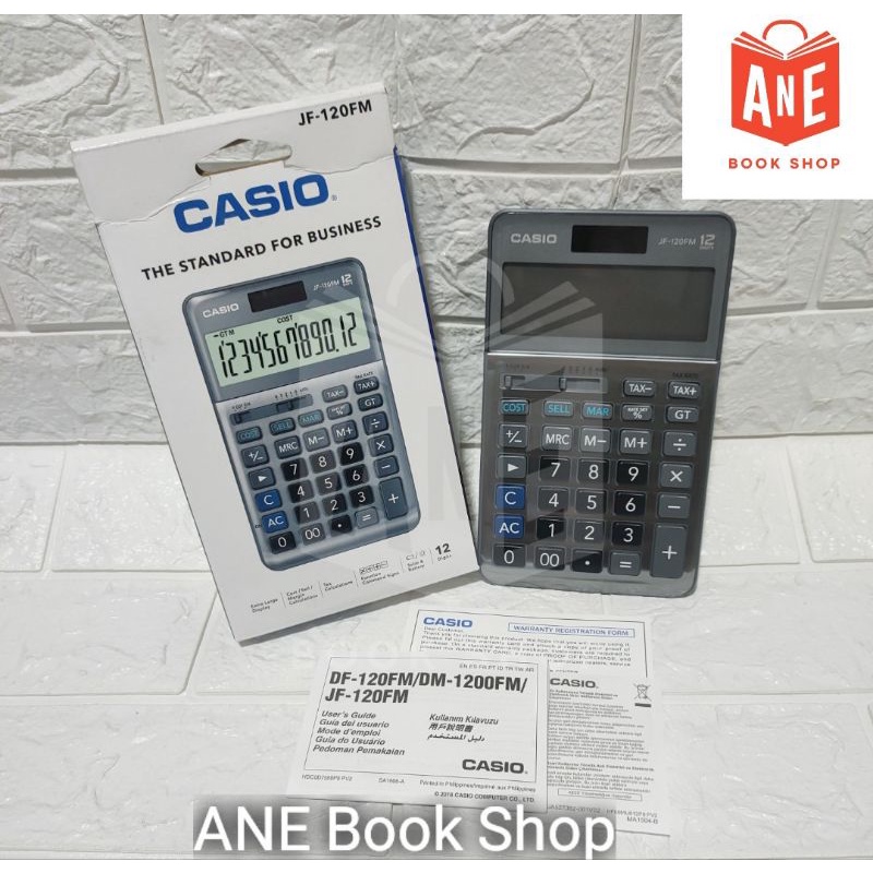 AUTHENTIC CASIO JF120FM Calculator (Pink and Grey) Shopee Philippines