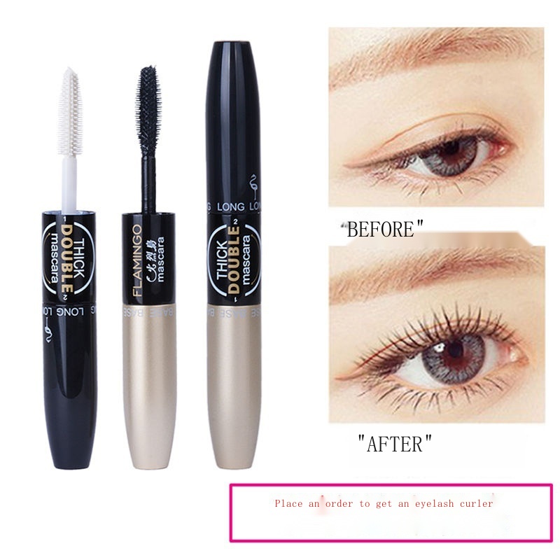 mascara☽Flamingo Velvet Double-ended Mascara, Pagpapahaba, Naka-encrypt ...