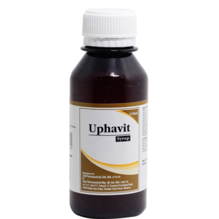 [FREE Syringe] Uphavit Syrup 120mL (Exp August 2024) Multivitamin To