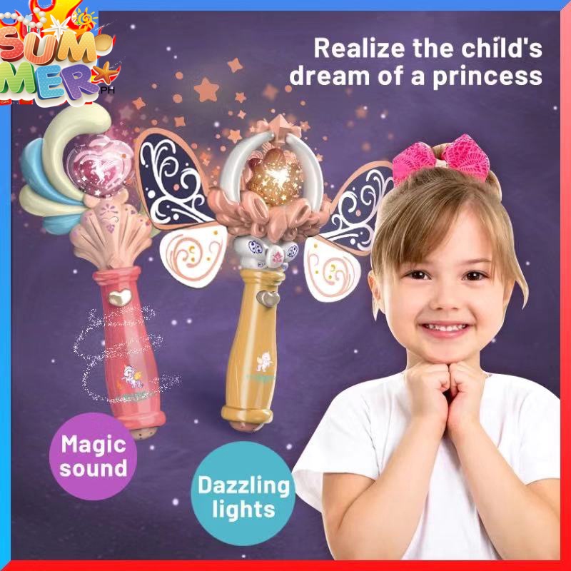 Children's magic wand toy girl music glowing sound magic wand toy ...