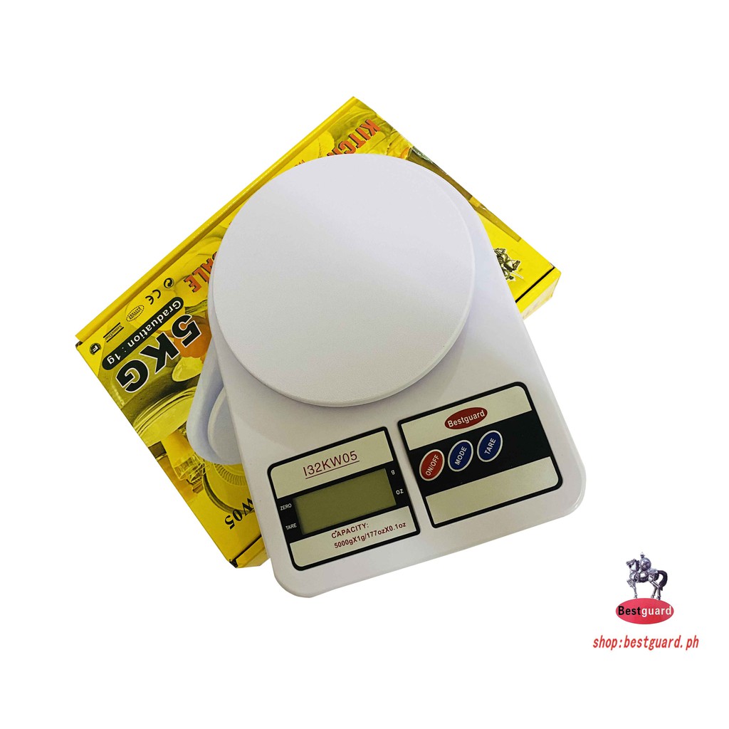 Bestguard I32KW05 High Quality Kitchen Weighing Scale 5kg/1g Kitchen Scale  Digital Food Scale