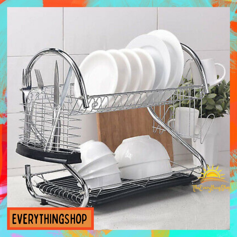 Plate Rack Sink Drain Kitchen Rack Shelf Dishrack Kitchen Storage ...