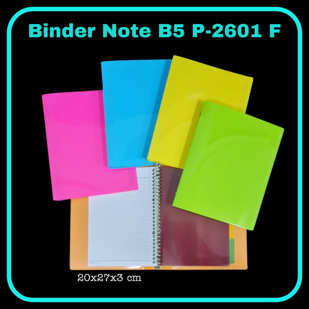 MJ Binder Note GandA B5-PP Cover Plain Color / Bindernote / Note Book ...