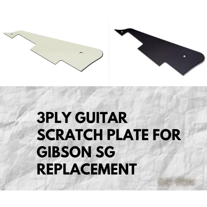 3Ply Guitar Scratch Plate For Gibson Sg Replacement | Shopee Philippines