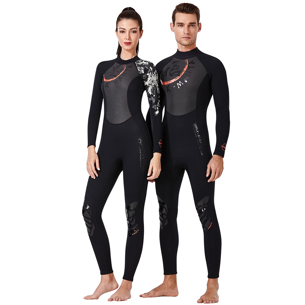 Full-body Men 3mm Neoprene Wetsuit Surfing Swimming Diving Suit Triathlon  Wet Suit for Cold Water Sc