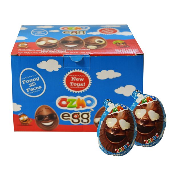 Ozmo Funny 3D Faces Chocolate Egg with Toy (20g/egg) | Shopee Philippines