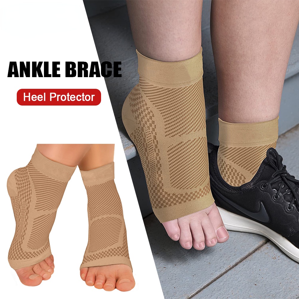 Sports Ankle Brace Compression Sleeve Plantar Fasciitis Sock for