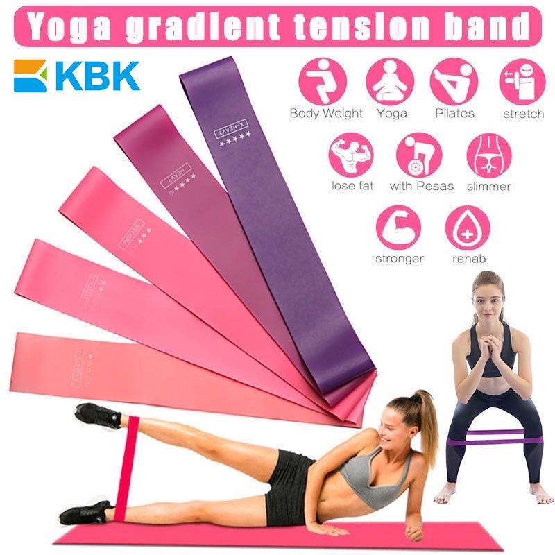 5pcs Yoga Resistance Band Loop Exercise Heavy Duty Workout Power