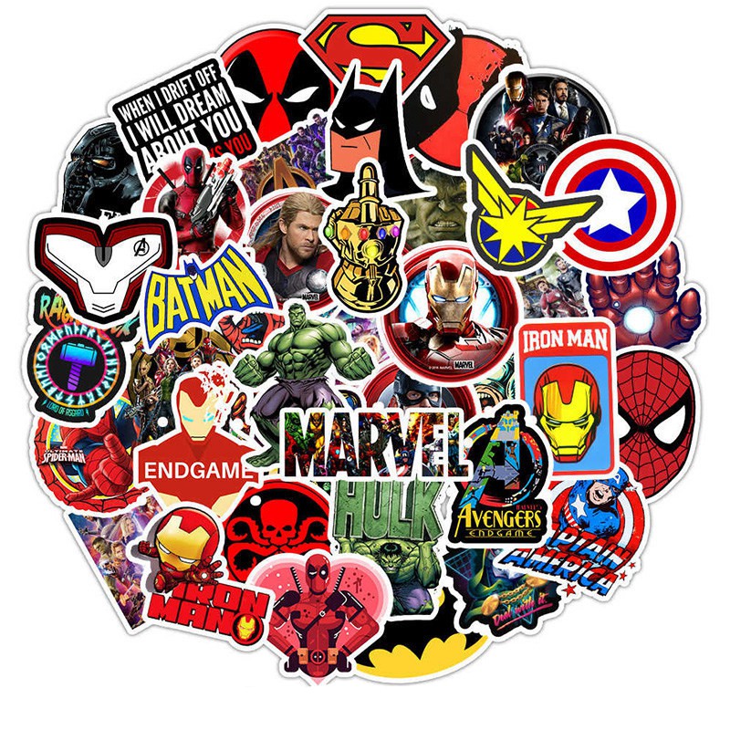 Stickers Skateboard Marvel, Marvel Super Heroes Stickers