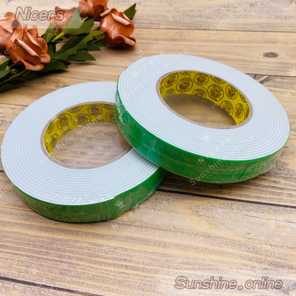 BIG ROLL 24mmX5m 18mmX5m CROCO Foam Tape Double Sided Tape Crocodile