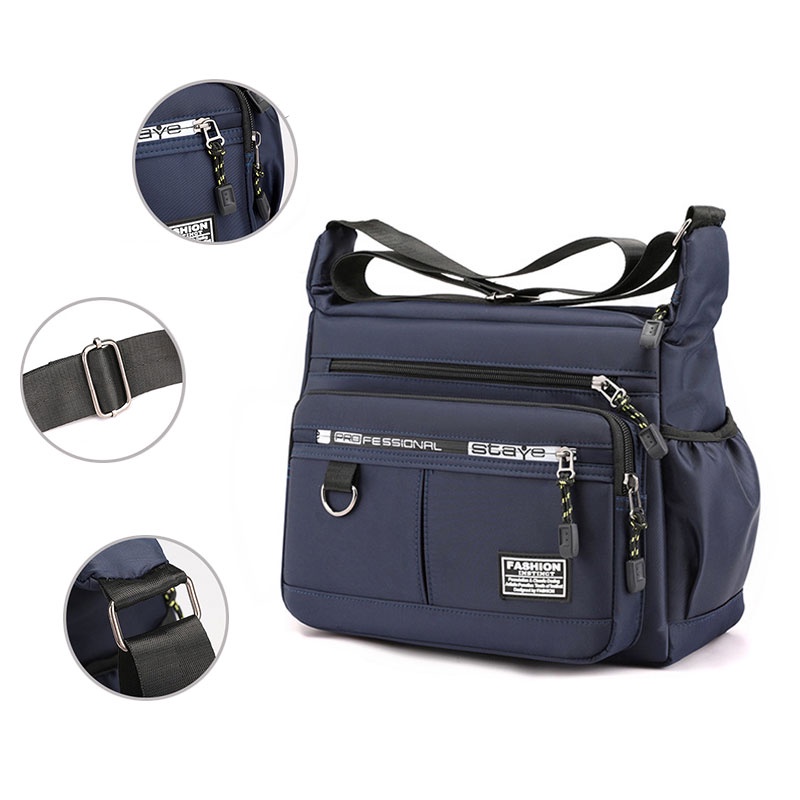 Shoulder Bag for Men Waterproof Messenger Bag Wear-resistant Backpack ...