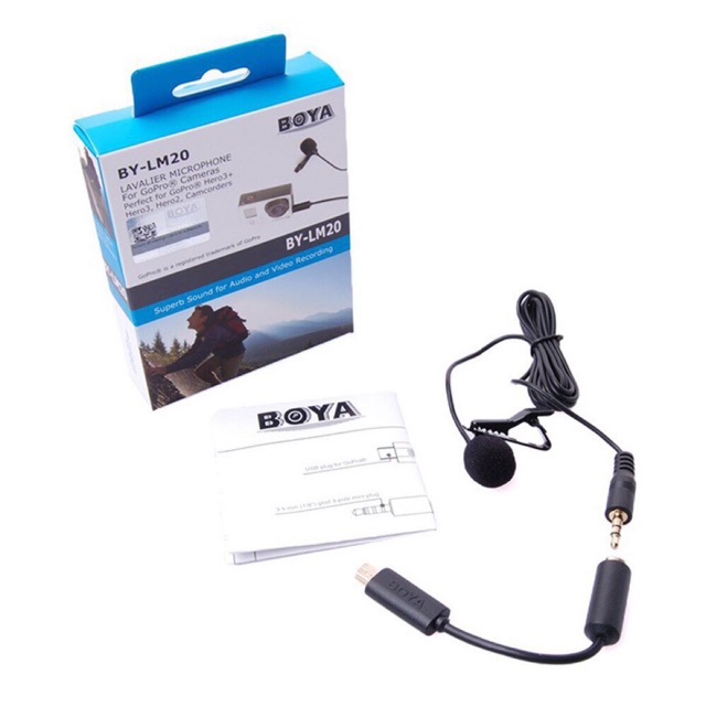 BOYA BY-LM20 Lavalier Microphone （cod) | Shopee Philippines
