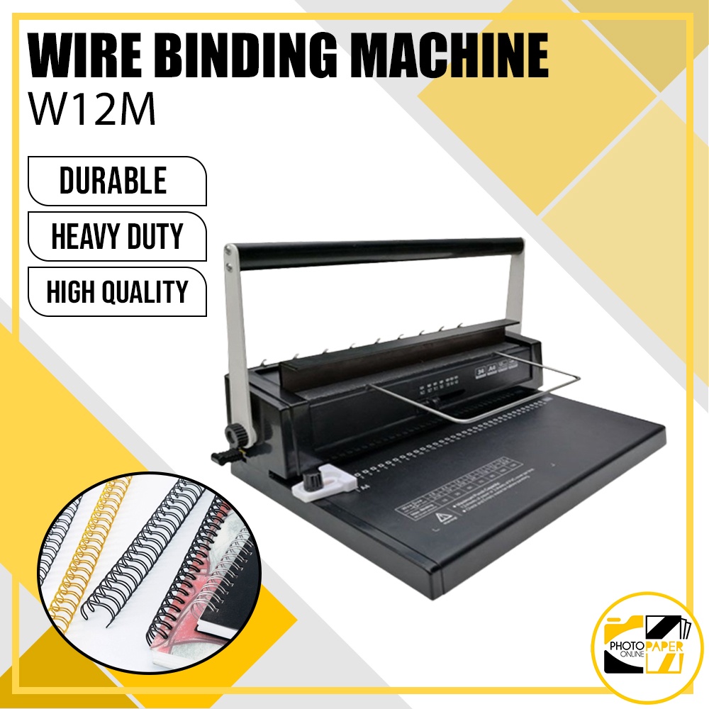 Wire Binding Machine W12M Twin Loop Shopee Philippines