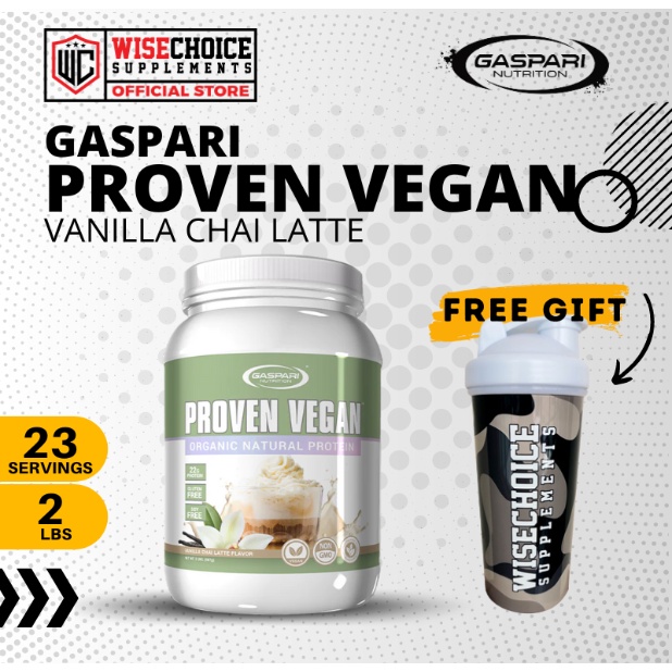 GASPARI NUTRITION PROVEN VEGAN 2 LBS VANILLA CHAI LATTE FLAVOR Shopee