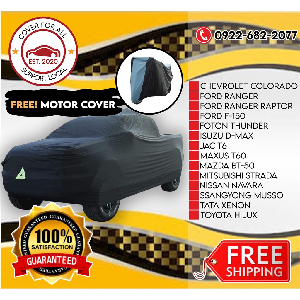 CAR COVER PICKUP WATER REPELLANT FREE MOTOR COVER *NAVARRA *HILUX