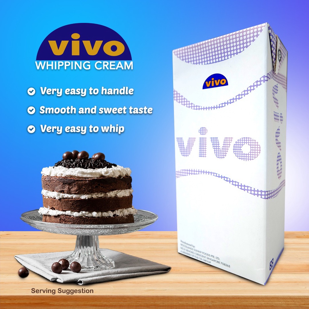 Vivo Topping Ace 1.1L Ambient Whipping Cream Shopee Philippines