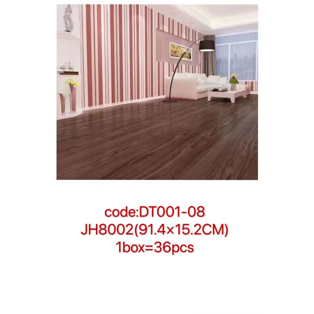 2mm Thick 91x15cm Wooden Vinyl Floor Stickers Self Adhesive Pvc Vinyl Wood Design For Flooring 8025