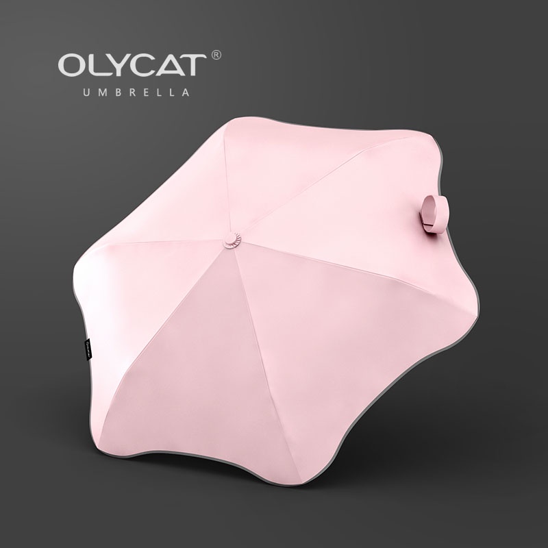 OLYCAT UltraLight Clear Umbrella Rain Women Anti UV Parasol Folding Sun
