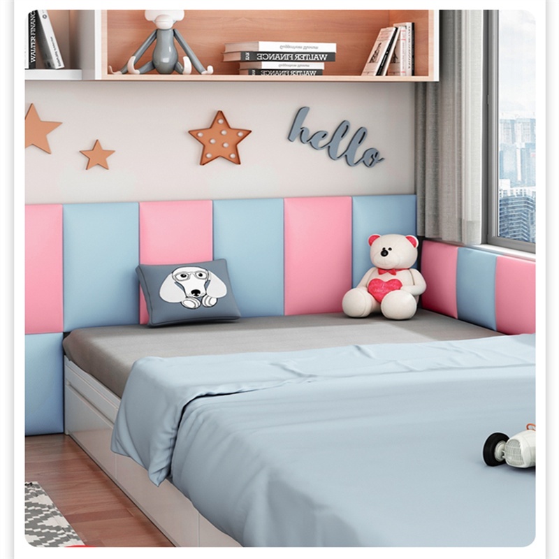 Bed Headboards 3D Wall Stickers Head Board Panels Anticollision Self
