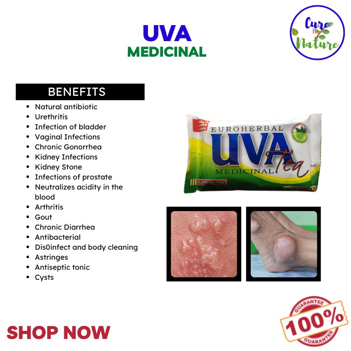 Original Organic Euroherbal UVA Healing Wonder Miracle Medicinal Tea