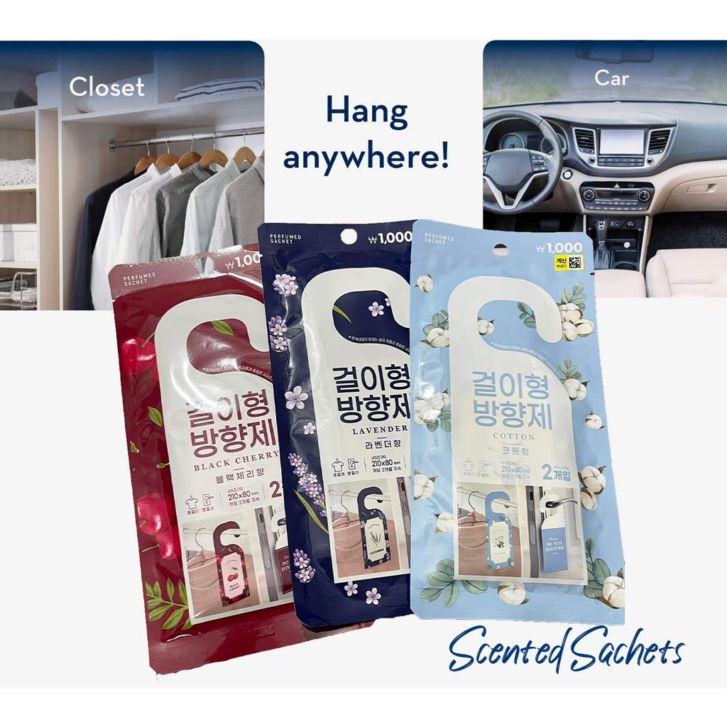 Korean Perfumed Hanging Scented Sachet Bags for drawers closet and cars