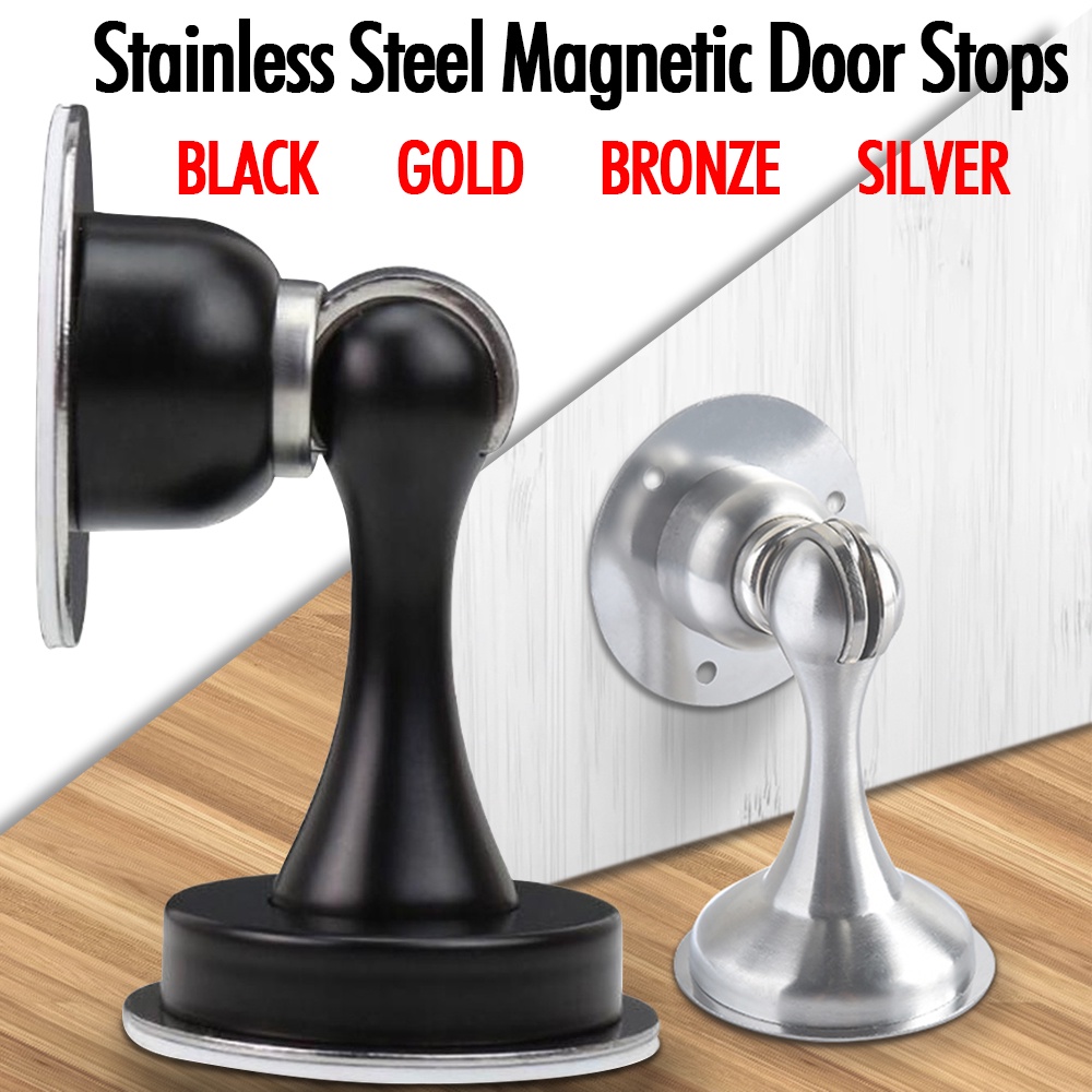 Stainless steel door stop noisefree door frame bezel sticker